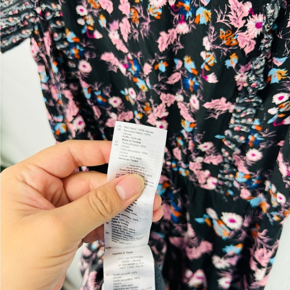 SANDRO Bouna Sleeveless Floral Ruffle Dress - Picture 10 of 10